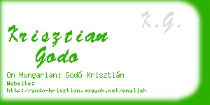 krisztian godo business card